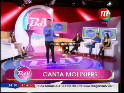 Moliniers cantó para BdV