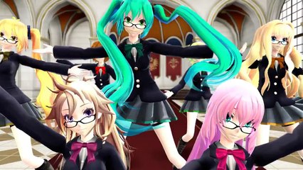 [MMD] Помогите мне!! -Девушки ТДА Школа единообразных вокалоид