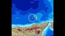 Sicilia - terremoto magnitudo 4.3 al largo delle Eolie, 10/10/2014 (INGV)