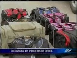 Policía incauta 471 paquetes con cocaína en Guayaquil