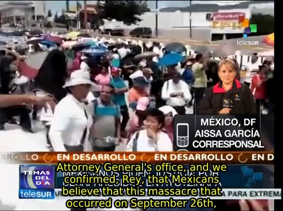 Mexicans demand justice for 43 missing students in Guerrero