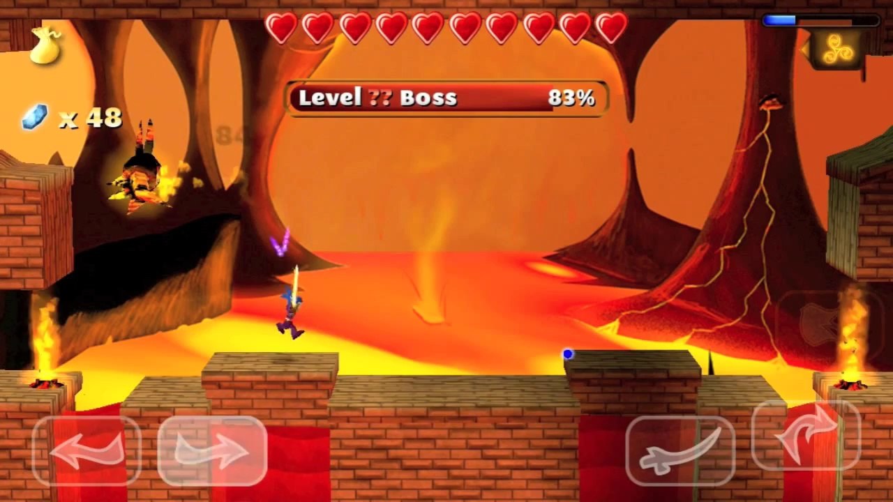 Swordigo [Android - iOS] Ep. 11- Great Caves, Fiery Depths, Chambers of The Flame - Gameplay