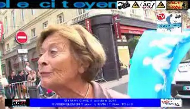 Télévision Bordeaux33 Dimanche les opposants du mariage libre la manif pour Tous dans les rues de Bordeaux