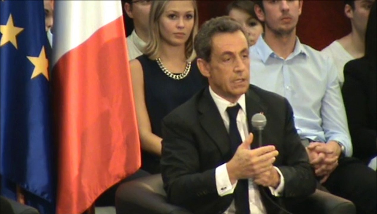 Nicolas Sarkozy à Toulouse le 08 octobre 2014 Salle Jean Mermoz