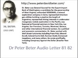 Dr Peter Beter Audio Letter 81-82