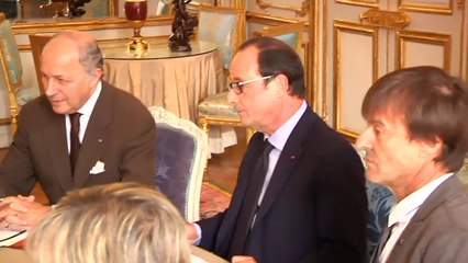 Schwarzenegger meets with French head of state for green talks