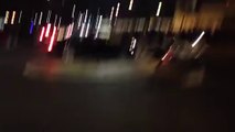 Accident sur un rond point entre un scooter et une BMW