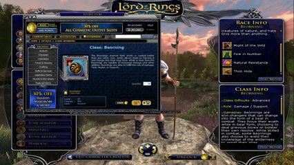 Tutorial For How To Unlock The Beorning Class In The Lord Of The Rings Online Helm's Deep Update 15 Beta