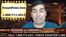 Arizona Cardinals vs. Washington Redskins Free Pick Prediction NFL Pro Football Odds Preview 10-12-2014