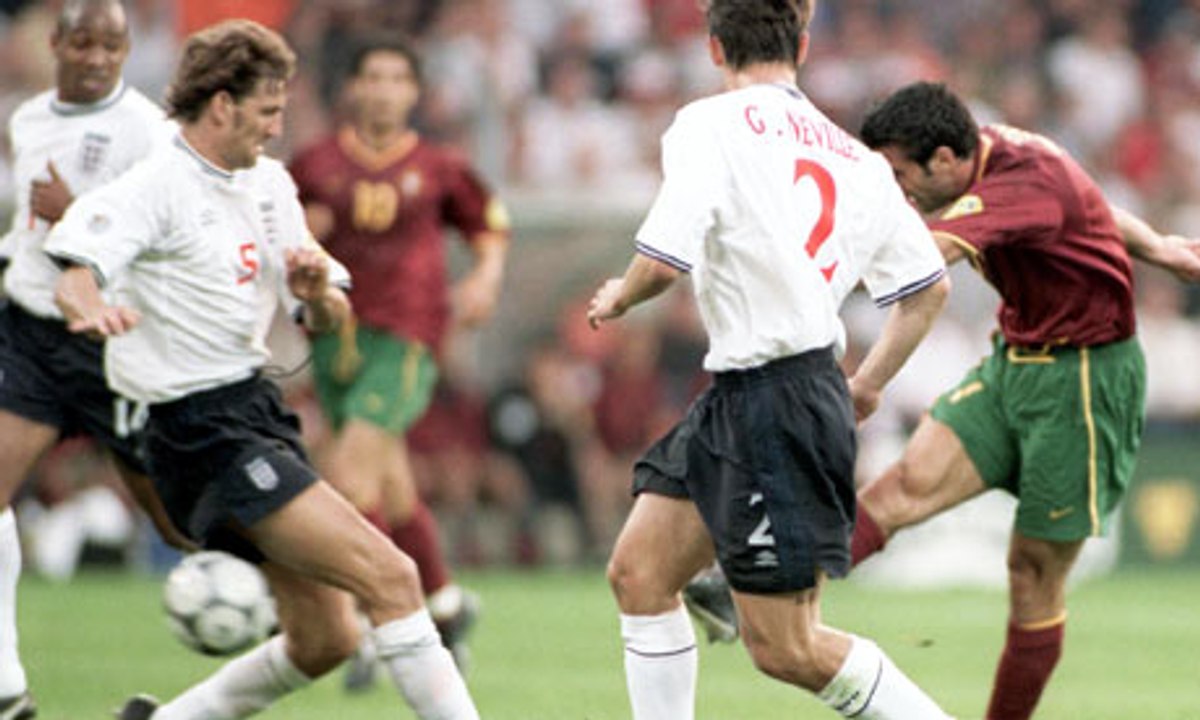 Luís Figo Goal | Portugal vs England Euro 2000