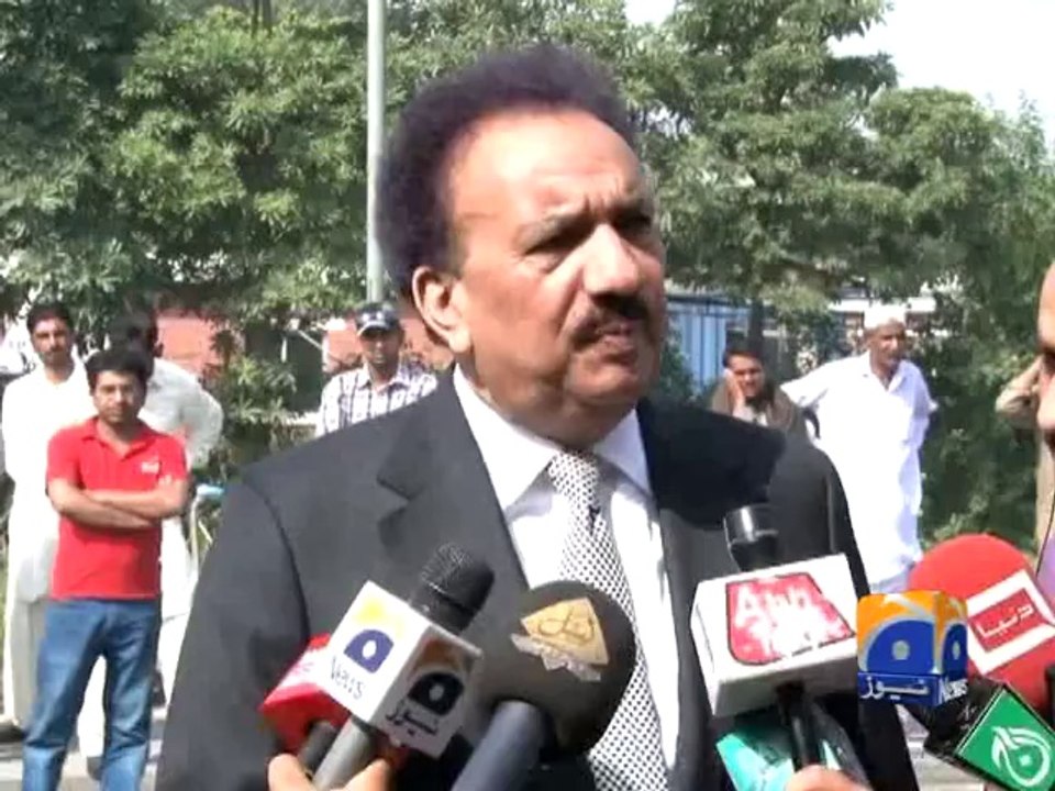 RehmanMalik wants action against people involved in Multan tragedy-Geo Reports-11 Oct 2014