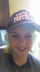 Cute Girl With Spide in Her Mouth