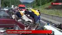Bolu Tüneli çıkışında kaza 1 ölü, 1 yaralı