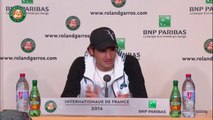 Press conference Roger Federer 2014 French Open R4