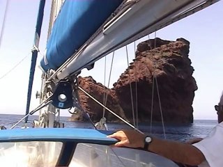 Navigation à La Scandola, Corse