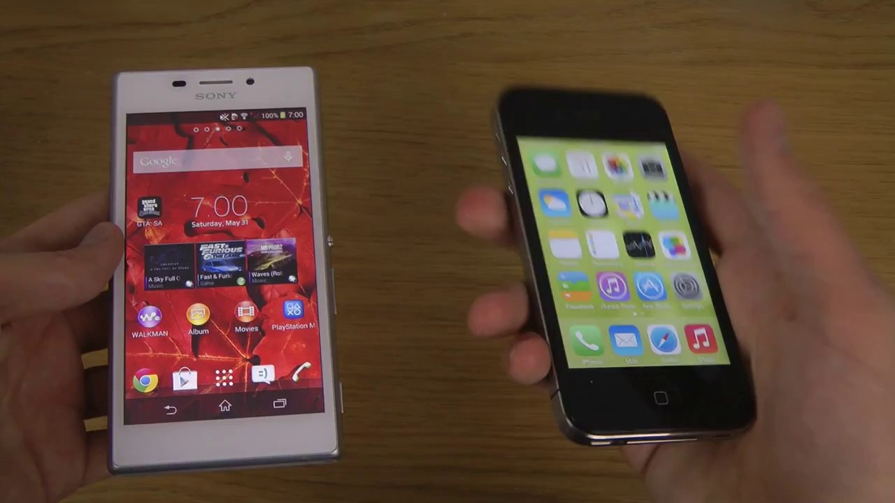 Sony Xperia M2 vs. iPhone 4S