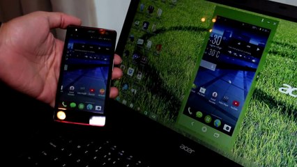 Acer Extend Demo  Easy access to a smartphone and it's apps from the PC