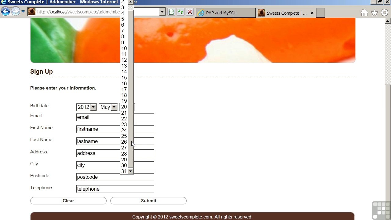 PHP MySQL Training part