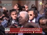 المرشح الرئاسي حمدين صباحي أثناء الإدلاء بصوته في الانتخابات الرئاسية