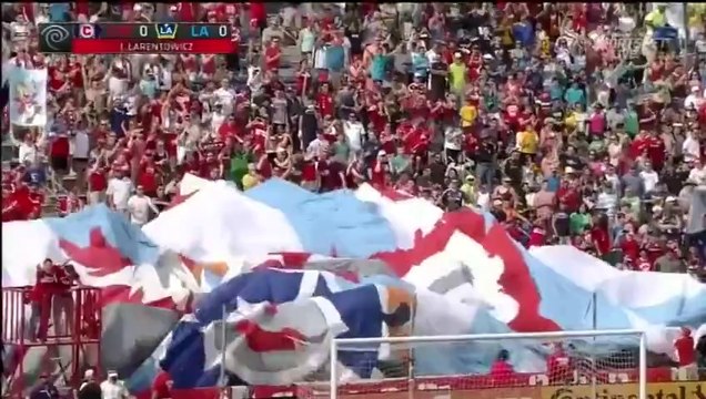 GOAL Jeff Larentowicz converts from the spot Chicago Fire vs. LA Galaxy