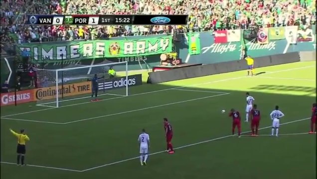 PK GOAL Pedro Morales converts the PK down the middle Portland Timbers vs Vancouver Whitecaps