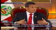 Ollanta Humala sobre inseguridad ciudadana: Debemos confiar en la policía (1/3)