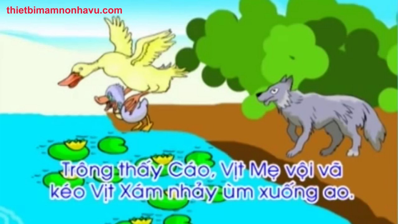 Truyện kể mầm non chú vịt xám