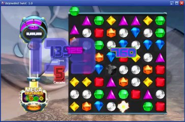 Bejeweled Twist - black hole bug
