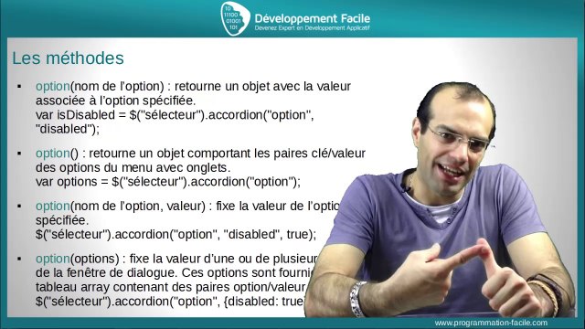Créez en 2 temps 3 mouvements un menu accordion avec le Framework JavaScript jQuery UI