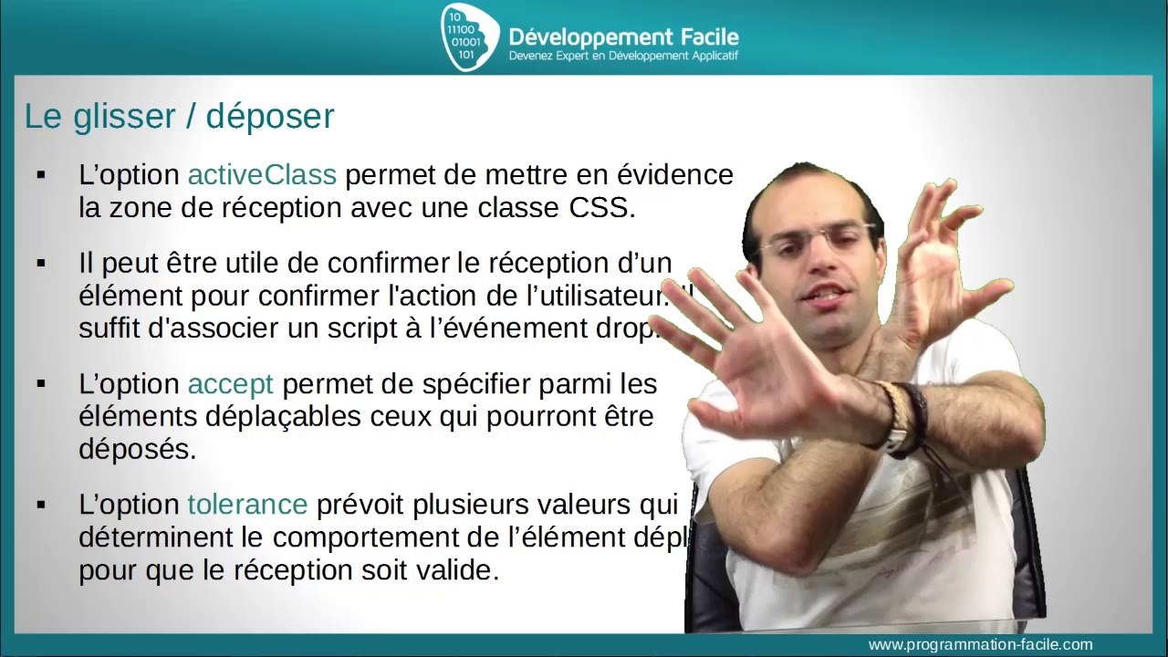Profitez facilement du glisser deposer sur vos elements avec le Framework JavaScript jQuery UI