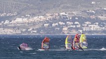 Crash Cédric Bordes/Sylvain Moussilmani in Costa Brava - Windsurf