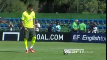 Brezilyalı yıldız Neymar'dan akıl almaz bir penaltı vuruşu