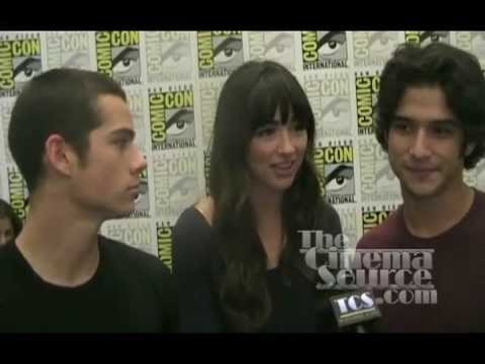 Tyler Posey, Dylan O'Brien, Crystal Reed, Colton Haynes, Interviews for Teen Wolf at Comic-Con 2011