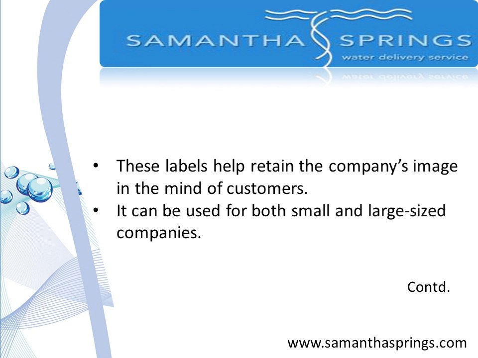 Custom Bottle Water Labels