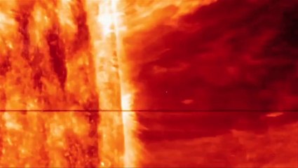 La plus grande éruption solaire jamais filmée