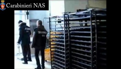 Pesaro - Blitz dei Nas in un'azienda di produzione di pane e pizza (03.12.12)
