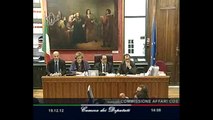 Roma - L'audizione di Anna Maria Cancellieri (19.12.12)