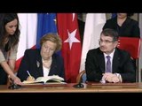 Roma - Vertice italo-turco - Firma degli accordi bilaterali (08.05.12)