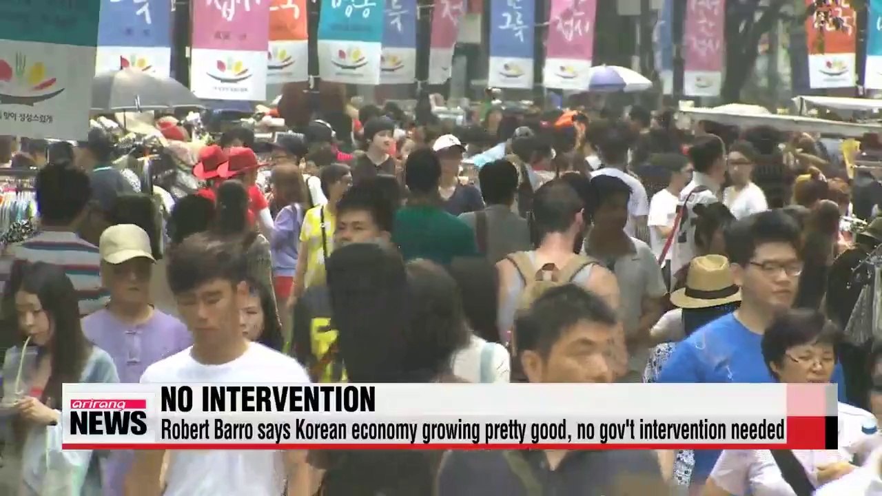 Robert Barro says further monetary expansion is not necessary in Korea