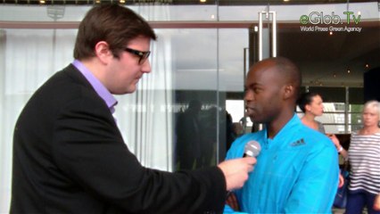 Iinterview de Clavel Kayitare lors de la conférence du Meeting International d'Athlétisme 2014