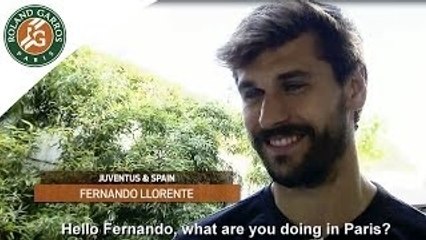 2014 French Open. F.Llorente supporter of R.Nadal