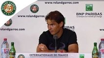 Press conference R.Nadal 2014 French Open R4