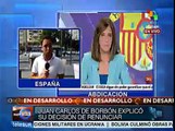 Rey Juan Carlos I de España explica por TV razones de su abdicación