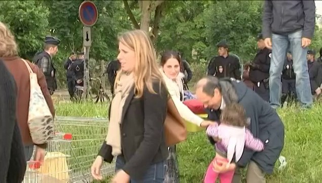 Une centaine de Roms délogés de leur campement dans l'Essonne