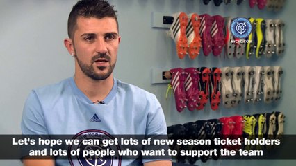Villa quiere llevar la pasión del fútbol a Nueva York