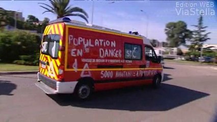 Les pompiers d'Ajaccio en grève