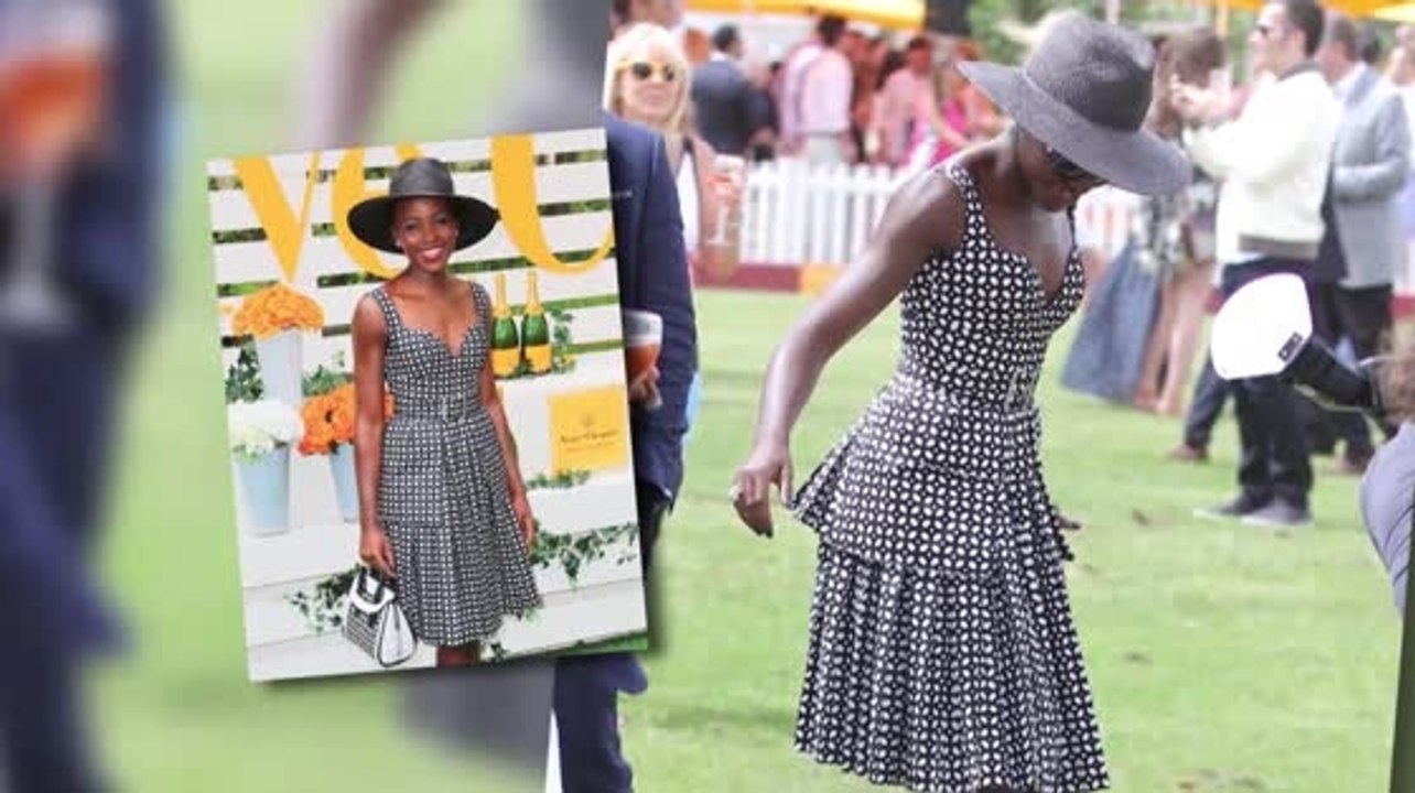 Lupita Nyong'O klaut allen die Show beim Veuve Clicquot Polo Classic Event