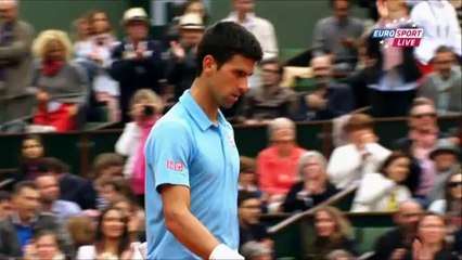 Djokovic - Tsonga maçından nefes kesen anlar