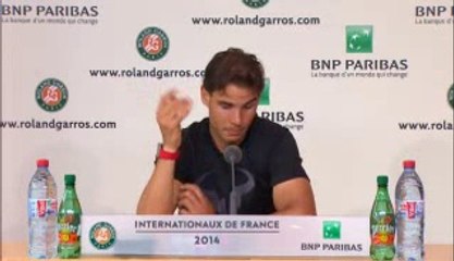 Rafael Nada Press conference (in Spanish) / R4 French Open 2014