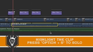 Disabling and Soloing Tracks in Final Cut Pro X - QuickTipKing.com